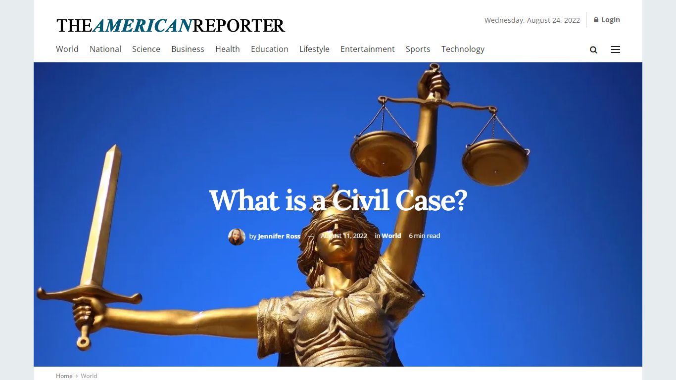 What is a Civil Case? | The American Reporter